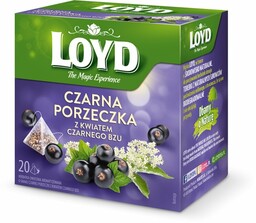 Herbata Loyd Czarna porzeczka z kwiatem czarnego bzu