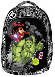 Plecak szkolny dla chłopca, Avengers Prime 21, szary,