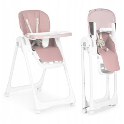 Krzesełko fotelik do karmienia regulacja wysokości ekoskóra pasy