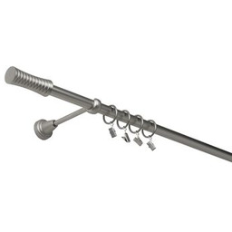 Karnisz pojedynczy 19 mm chrom mat 240 cm