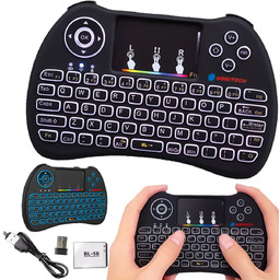 KLAWIATURA BEZPRZEWODOWA Z TOUCHPADEM PODŚWIETLANA DO SMART TV