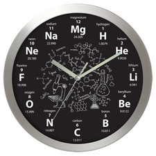 Zegar aluminiowy Czas na chemie #2