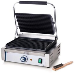 GRILL ELEKTRYCZNY KONTAKTOWY PANINI PŁYTY RYFLOWANE HENDI 2200W
