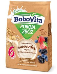 BoboVita Porcja zbóż Kaszka mleczna owsianka z ryżem