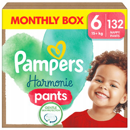 Pampers Harmonie Baby Pieluchomajtki, rozmiar 6 (15kg+), 132