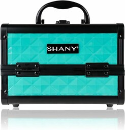 SHANY Mini organizer na kosmetyki z lustrem, turkusowy,