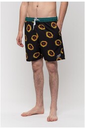 szorty SANTA CRUZ - Sunflowers Swimshort Black (BLACK)