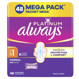 ALWAYS Podpaski Platinum Normal Rozmiar 1 (48 sztuk)