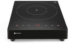 KUCHENKA INDUKCYJNA KITCHEN LINE CZARNA 3500W, 337x417x85mm HENDI