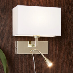 Markslöjd - Savoy 2 Lampa Ścienna Brass/White