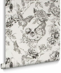 Tapeta dekoracyjna Graham&Brown Curiosity SKULL ROSES 104560