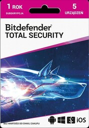 Bitdefender Total Security 5 urządzeń - 12 miesięcy