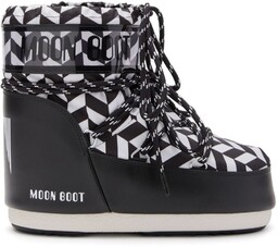 buty zimowe MOON-BOOT ICON LOW OPTICAL Black/White