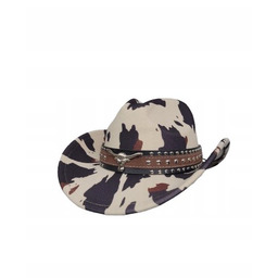 Kapelusz kowbojski ŁATKI KROWA Texas nity western KOSTIUM
