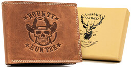 Portfel skórzany Always Wild N992-CHM-BOU brązowy