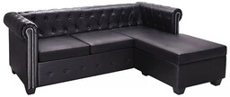 Elior Narożnik z leżanką w stylu Chesterfield Charlotte