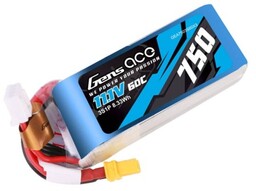 Gens Ace Akumulator 750mAH 11.1V 60C 3S1P Lipo
