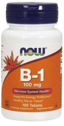 NOW Foods Witamina B1 100 mg 100 tab