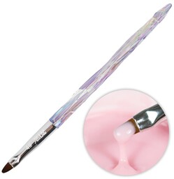 Pędzelek do żelu unicorn owalny AlleLac Nr 4