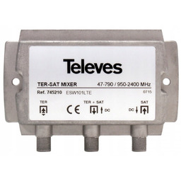 Sumator Zwrotnica TV DVB-T2 i SAT Televes 745210