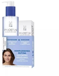 IWOSTIN HYDRO SENSITIA PREBIO Zestaw Oczyszczający żel micelarny,