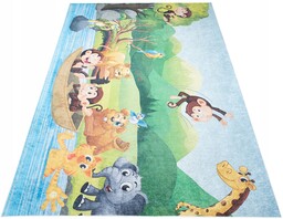 Dywan Kolorowy Dziecięcy 140x200 Zwierzęta Zoo v1