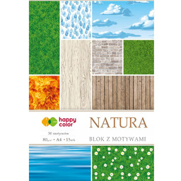 Blok Happy Color A4 Natura 15 arkuszy 30