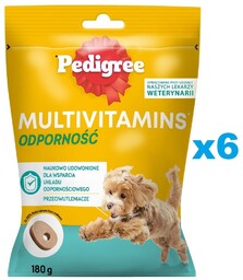 PEDIGREE Multivitamins Odporność Kurczak 6x180 g karma uzupełniająca