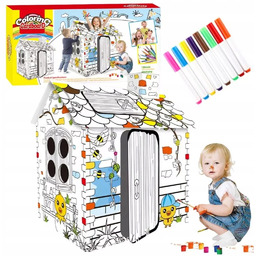 Domek kartonowy do malowania Maksik