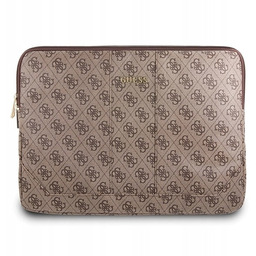 Pokrowiec Guess Uptown na laptopa 13" brązowy