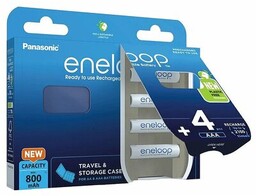 Akumulatorki Panasonic Eneloop R03 AAA 800mAh BK-4MCDEC4BE (blister