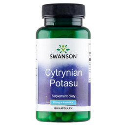 SWANSON Cytrynian Potasu, 120 kapsułek