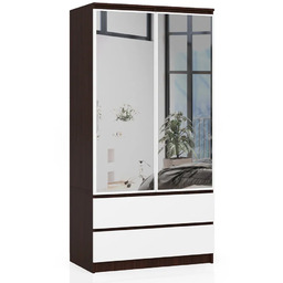 Elior Szafa z podwójnymi drzwiczkami i lustrem wenge