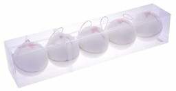 PARTENOPE SRL DEC.5 Różowy Kulki 11cm 5szt 40722306,
