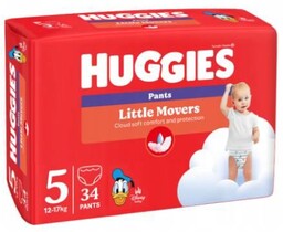 HUGGIES Pieluchomajtki Little Movers Pants rozmiar 5 (12-17kg),