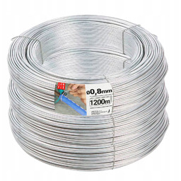 Drut wiązałkowy 0,8mm Do Zbrojenia ocynkowany 5kg zbrojeniowy