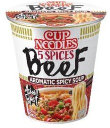 Makar.inst.5 Spices Beef Cup Noodles 64g Nissin