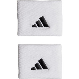 adidas Uniseks Tennis Wristband Small, White/White/Black, M