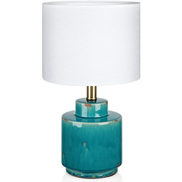 Markslöjd - Cous Lampa Stołowa Antique Brass Blue/White