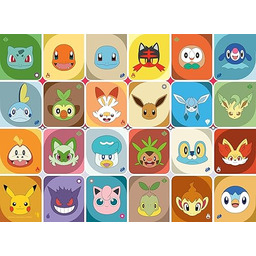 Kinderpuzzle 100 XXL Teile - Pokémon Gesichter