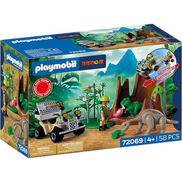 PLAYMOBIL Dinos Kryjówka dinozaurów Dino Explorer z quadem,
