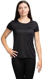 KOSZULKA DO BIEGANIA PERFORMANCE T WOMEN-BLACK-DARK