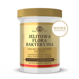 SOLGAR Jelitowa Flora Bakteryjna, 60 kapsułek (data ważności: