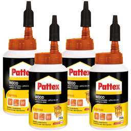 Klej do drewna PATTEX Express, 4 szt. -
