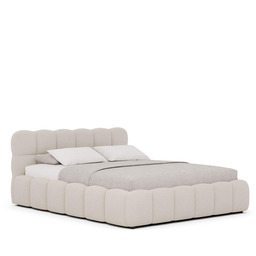 Łóżko tapicerowane z pojemnikiem SFG0212P 140x200 Boucle Ecru