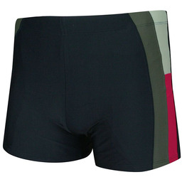 Bokserki Czarno-Zielone Kąpielowe, Kąpielówki, Plażowe, na Basen,