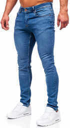 Granatowe spodnie jeansowe męskie regular fit Denley 3434