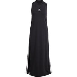 adidas Kobiety ESSENTIALS 3-STRIPES LONG RACERBACK DRESS, Black/White,