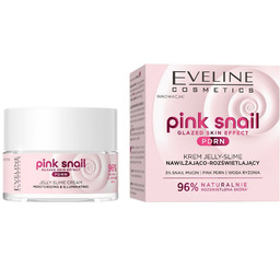 EVELINE Pink Snail rozświetlający krem do twarzy Jelly