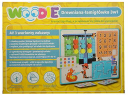 Drewniana łamigłówka 3w1 Woodie - SWEDE